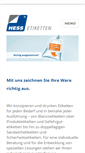 Mobile Screenshot of hess-etiketten.de